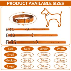 Leather Dog Collar For Medium Large Dogs