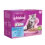 WHISKAS® Kitten 2-12 Months Fish Favourites in Jelly Wet Kitten Food Pouches 85g